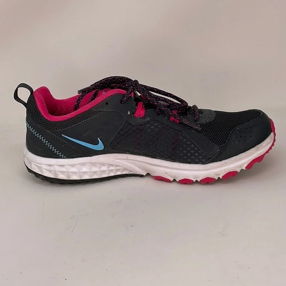 Nike Shoes Sneakers Running Wild Trail Black Pink Size 8.5 - Picture 7 of 12